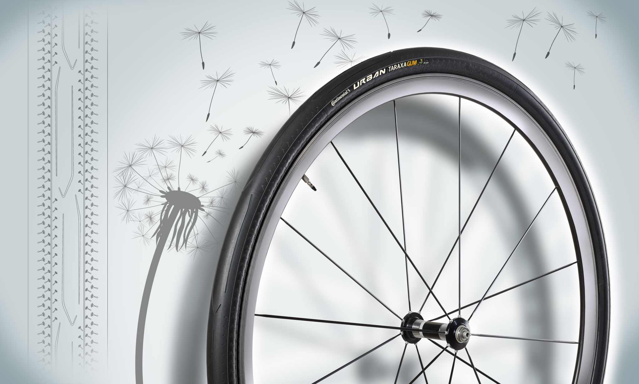 Two awards for Continental dandelion rubber bicycle tyres