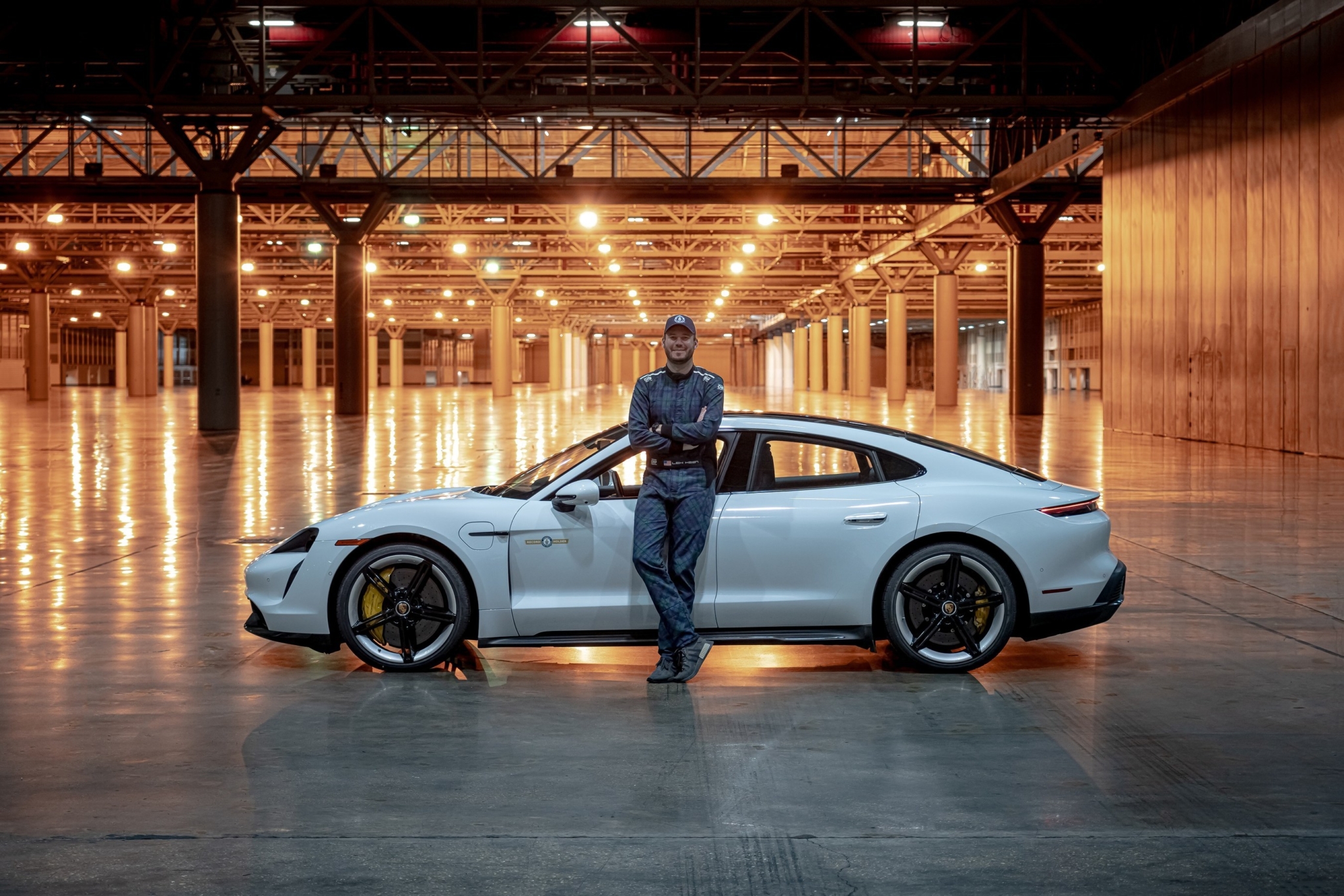 Porsche Taycan sets 102mph indoor land speed record on OE tyres