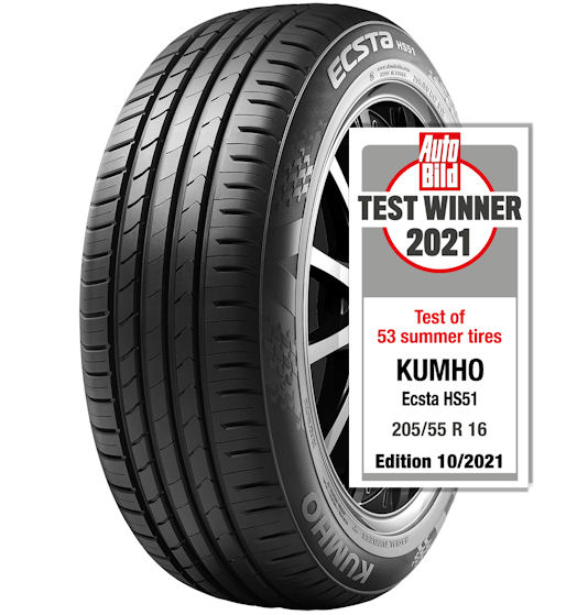 Undisputed test winner – Tyrepress Bild - result Kumho celebrates Auto