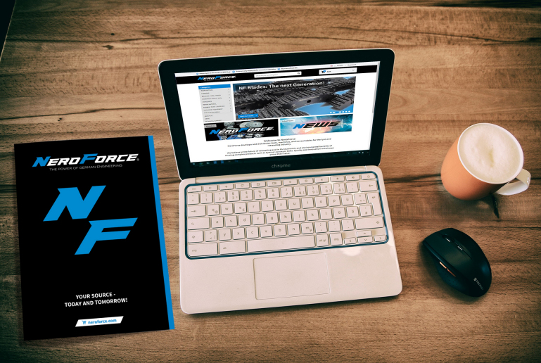 NeroForce supporting online sales with print catalogue