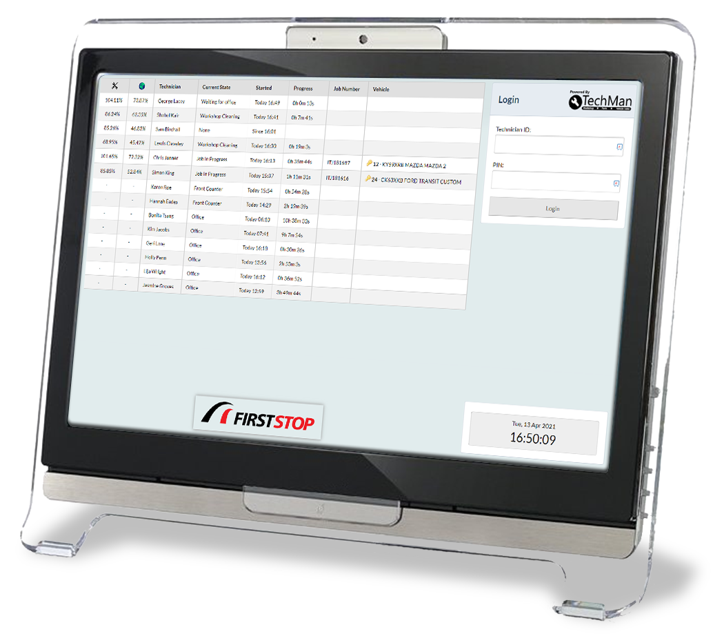 First Stop offer TechMan Pro garage management software
