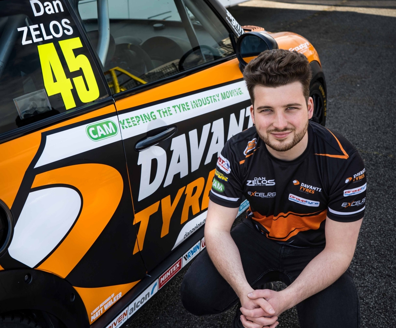 Cam continues support of UK racing prospect Dan Zelos - Tyrepress