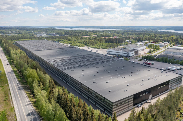 Nokian Tyres installs solar plant at Finnish logistics centre