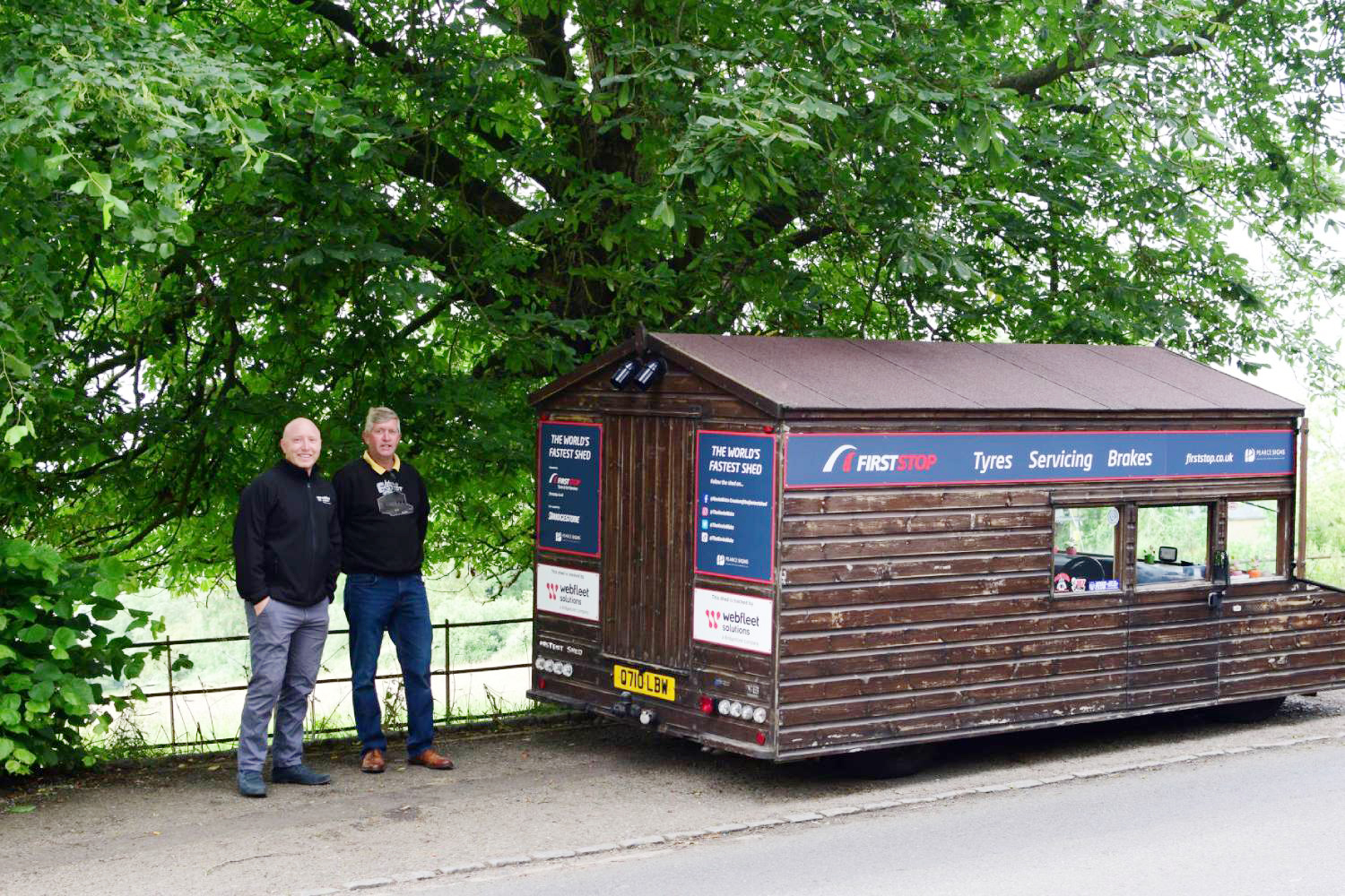 First Stop, Webfleet Solutions partner for World’s Fastest Shed