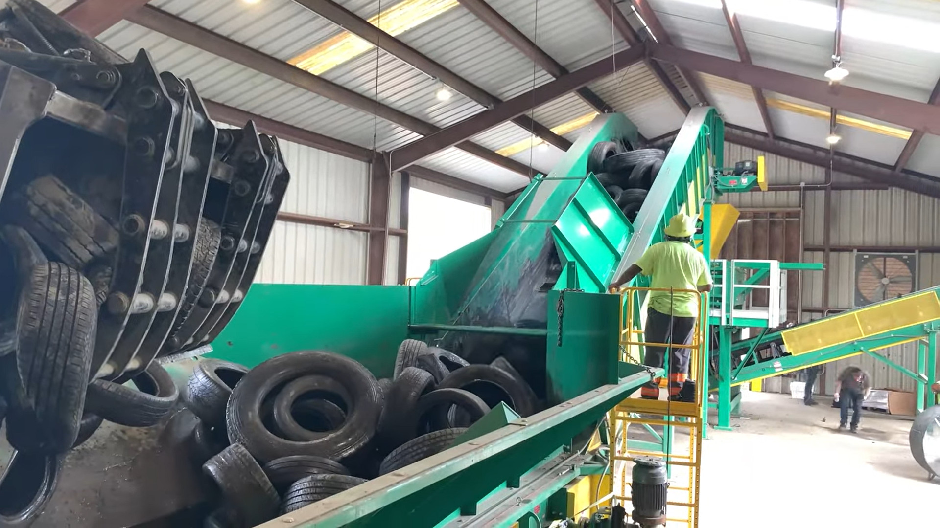 CM Shredders installs automated tyre system at SPSA Waste Solutions, USA