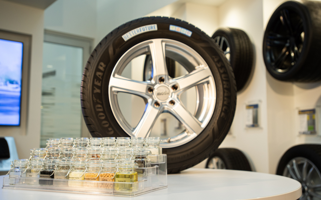 Sustainable materials: Goodyear shows off 70% tyre