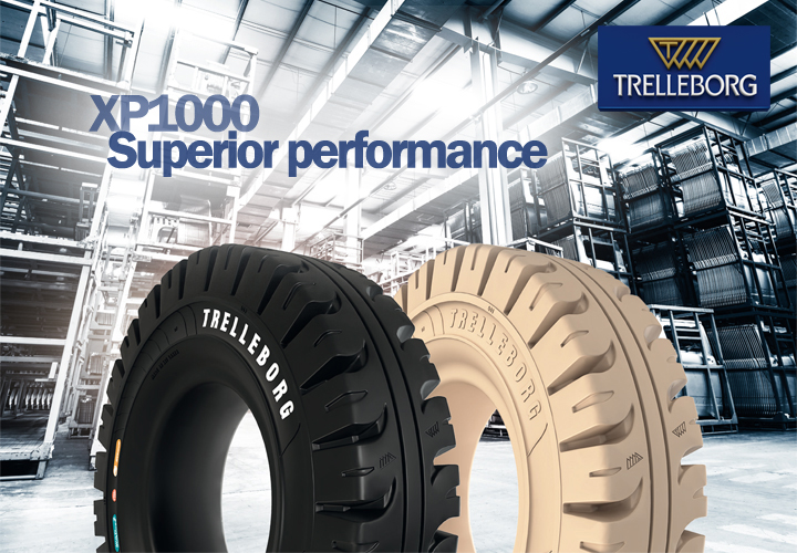 Trelleborg introduces XP1000 material handling tyre