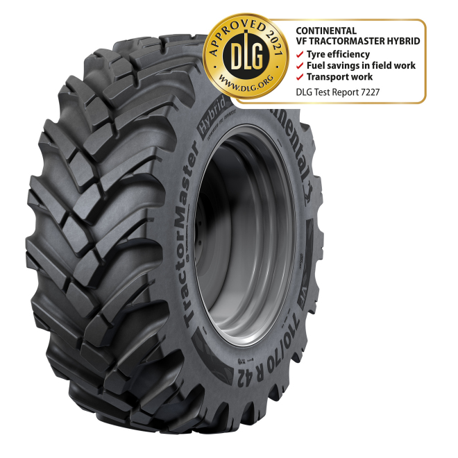 DLG approval for Continental VF TractorMaster Hybrid