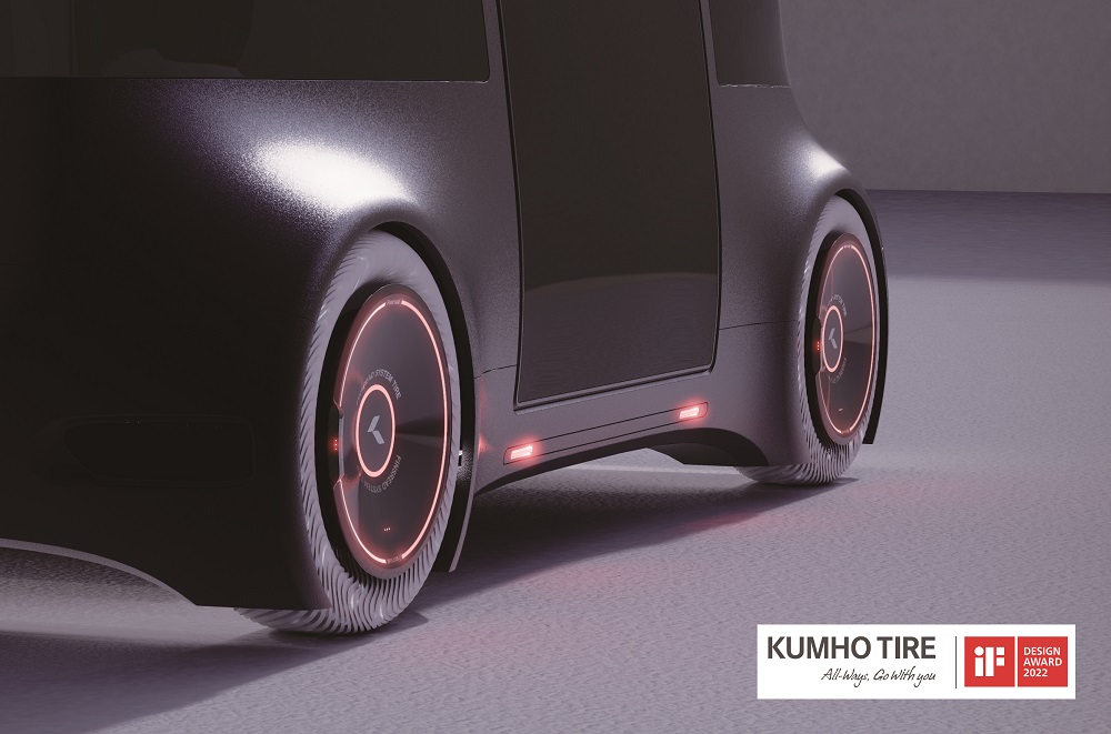 Kumho wins two iF Design Awards 2022 for Ecsta HS52 performance tyre, concept