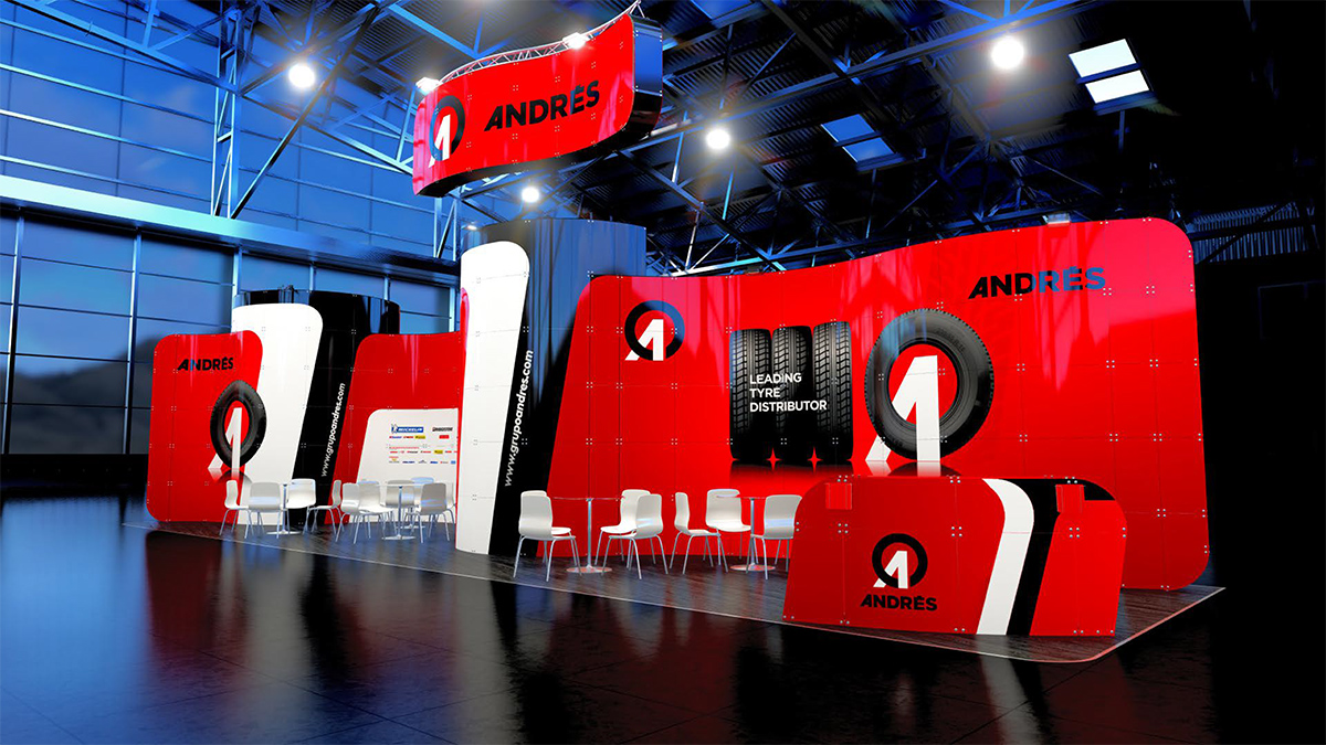Grupo Andrés exhibiting at The Tire Cologne