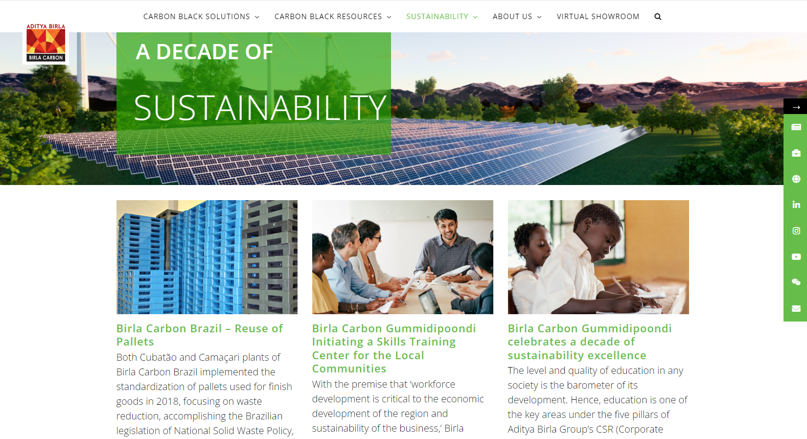 Birla Carbon celebrates a decade of sustainability reporting
