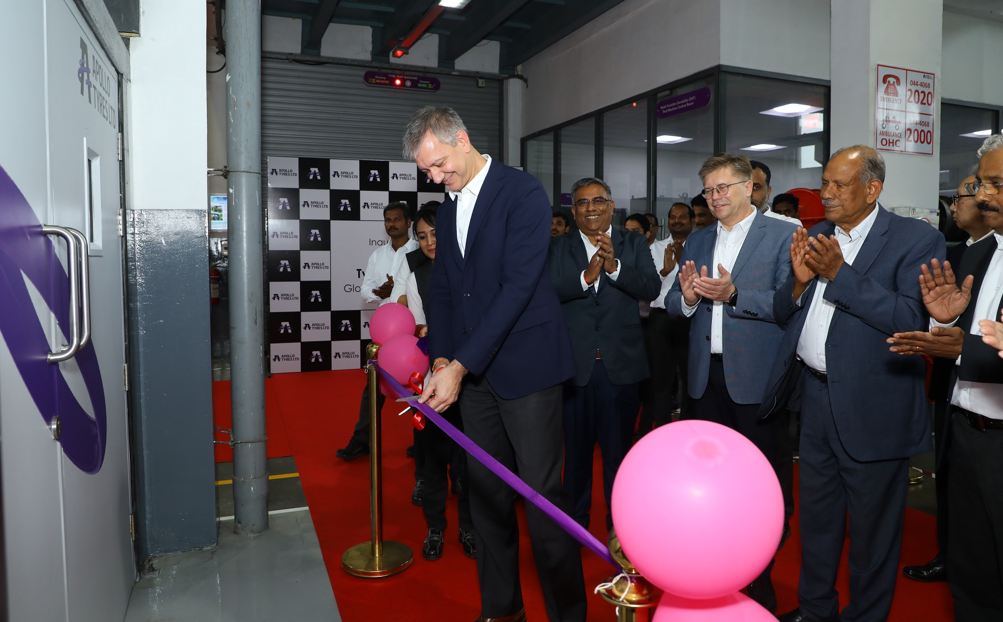 Apollo Tyres inaugurates Chennai tyre testing facility