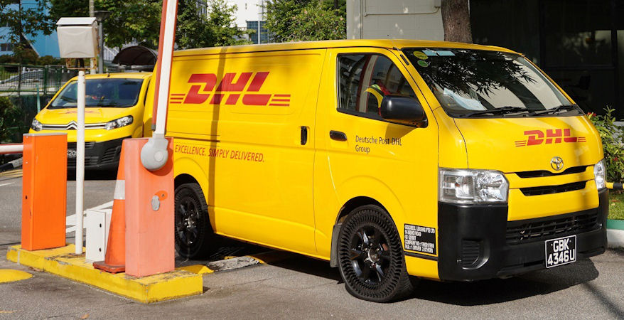 Michelin trials Uptis with DHL Express
