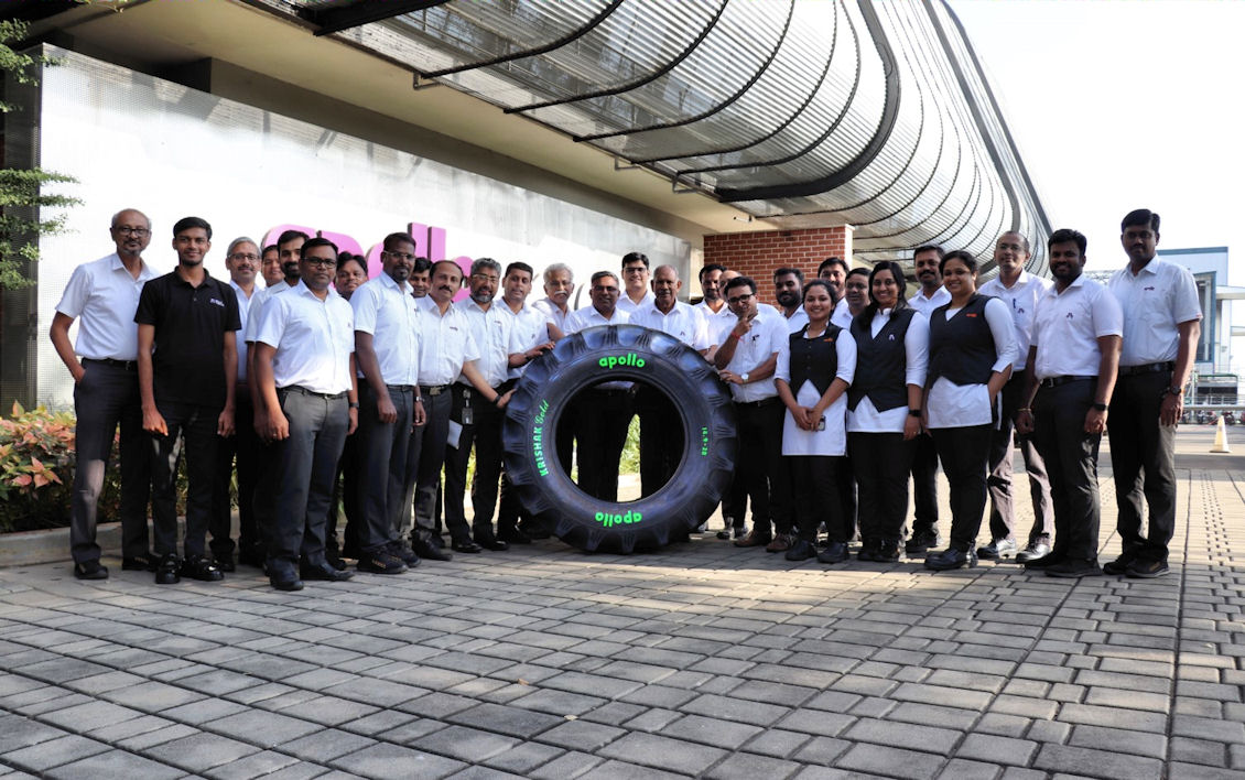 Apollo presents agri tyre with 75% sustainable materials