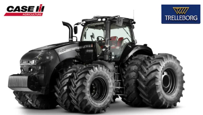 Trelleborg tyres for anniversary Case IH Tractor