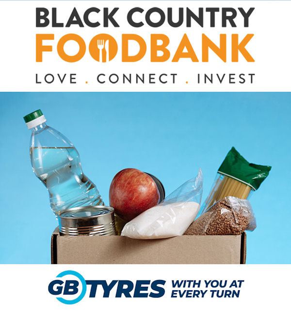 GB Tyres confirms ongoing support of Black Country Foodbank
