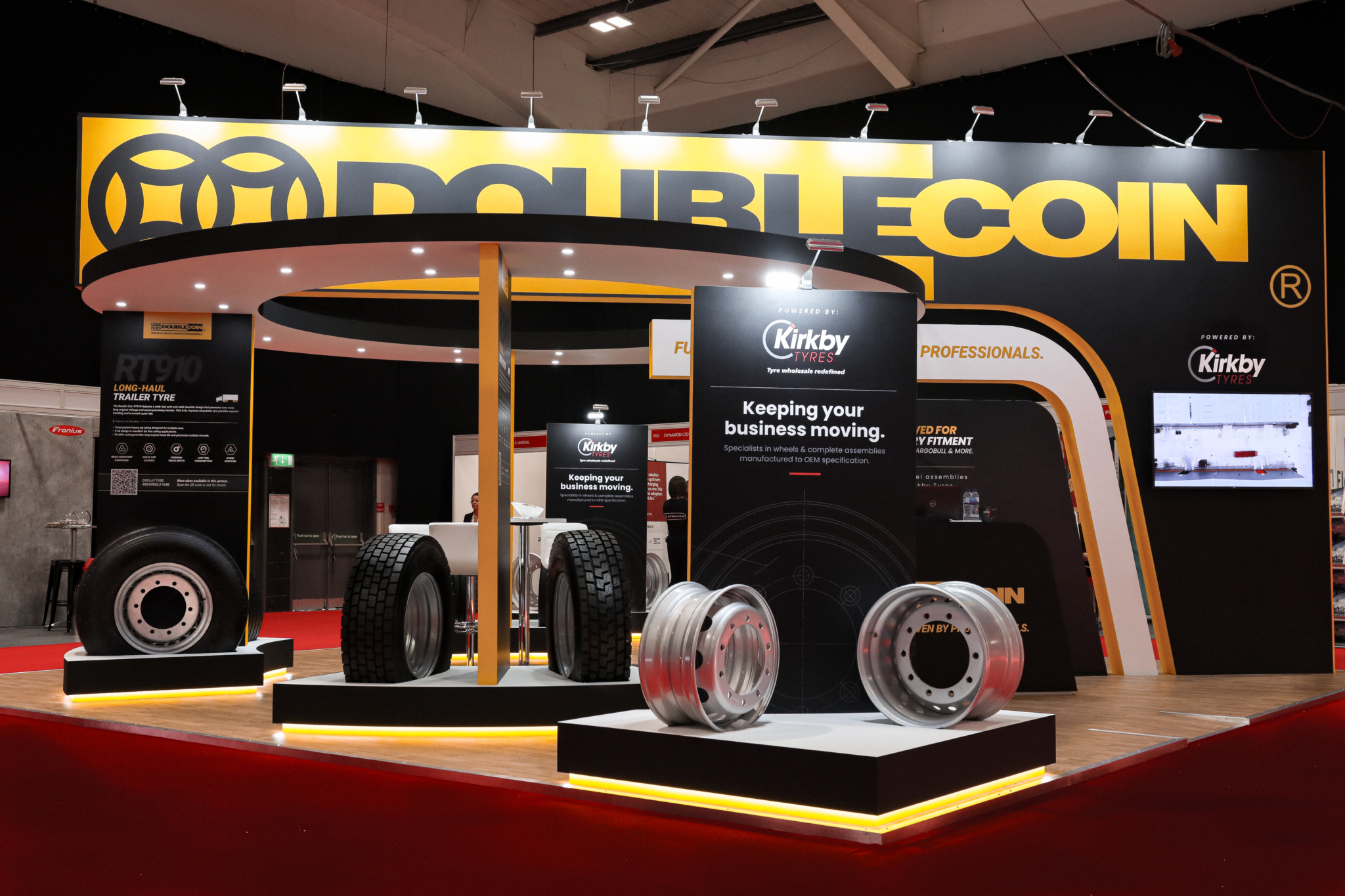 Kirkby shows Double Coin and Sailun tyres at Road Transport Expo 2023