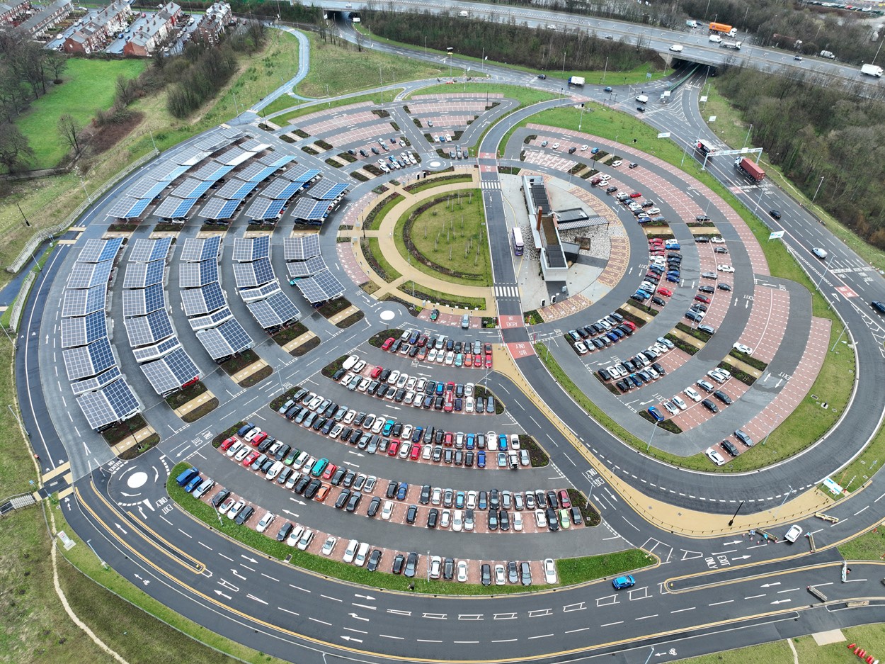 Leeds City Council opens 1st UK solar-powered, all electric Park and Ride site