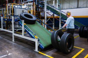 Michelin’s Campbell Road Remix facility combines the latest bespoke technology, with the experience of skilled operators (Photo: Michelin)