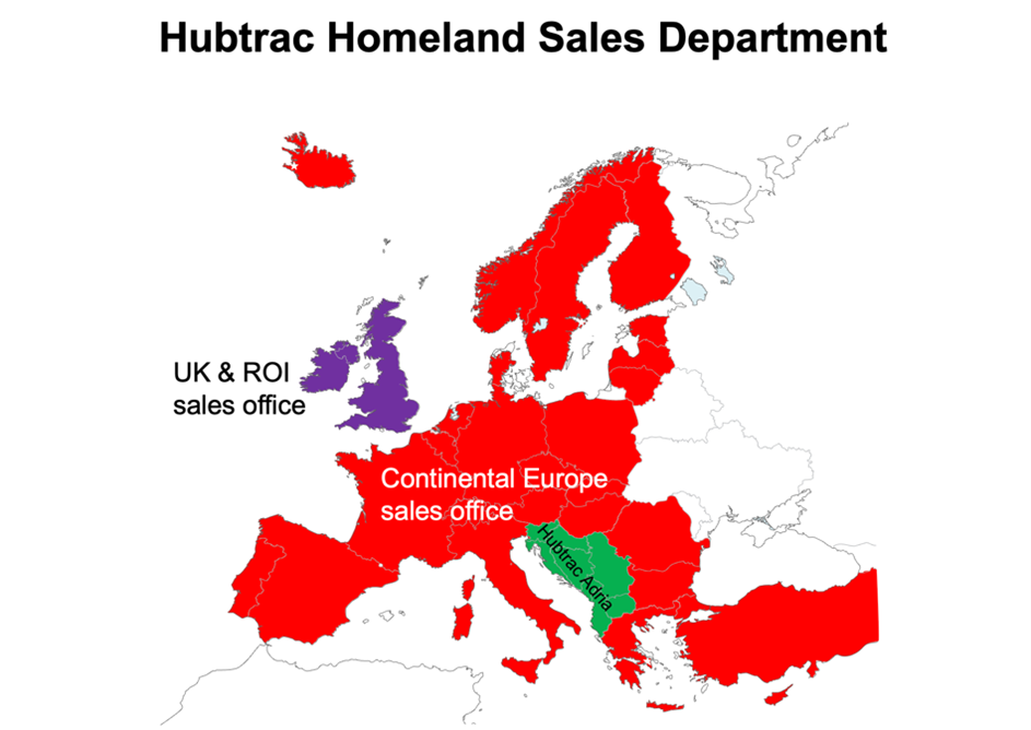 Hubtrac truck tyre brand positioning itself at the heart of Europe