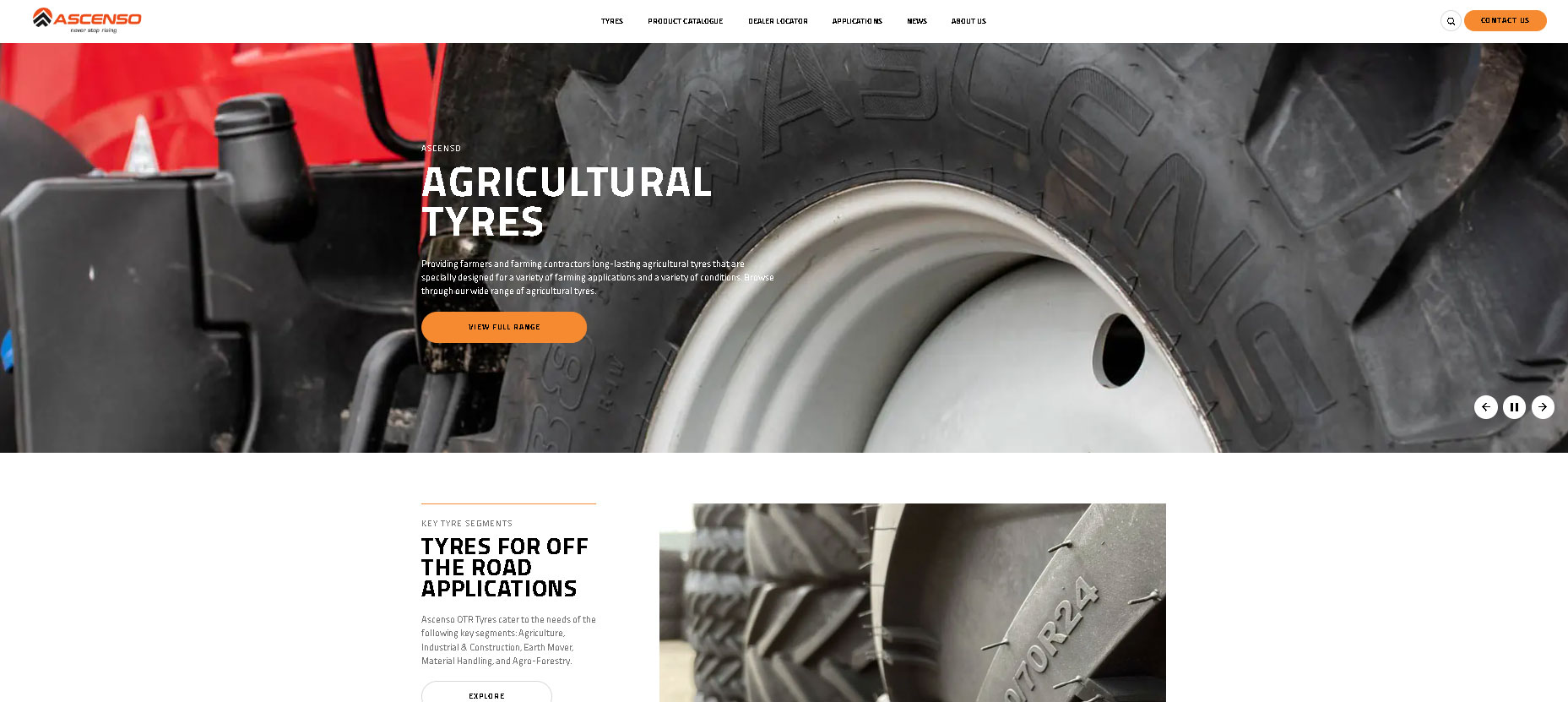 New Ascenso Tyres UK website