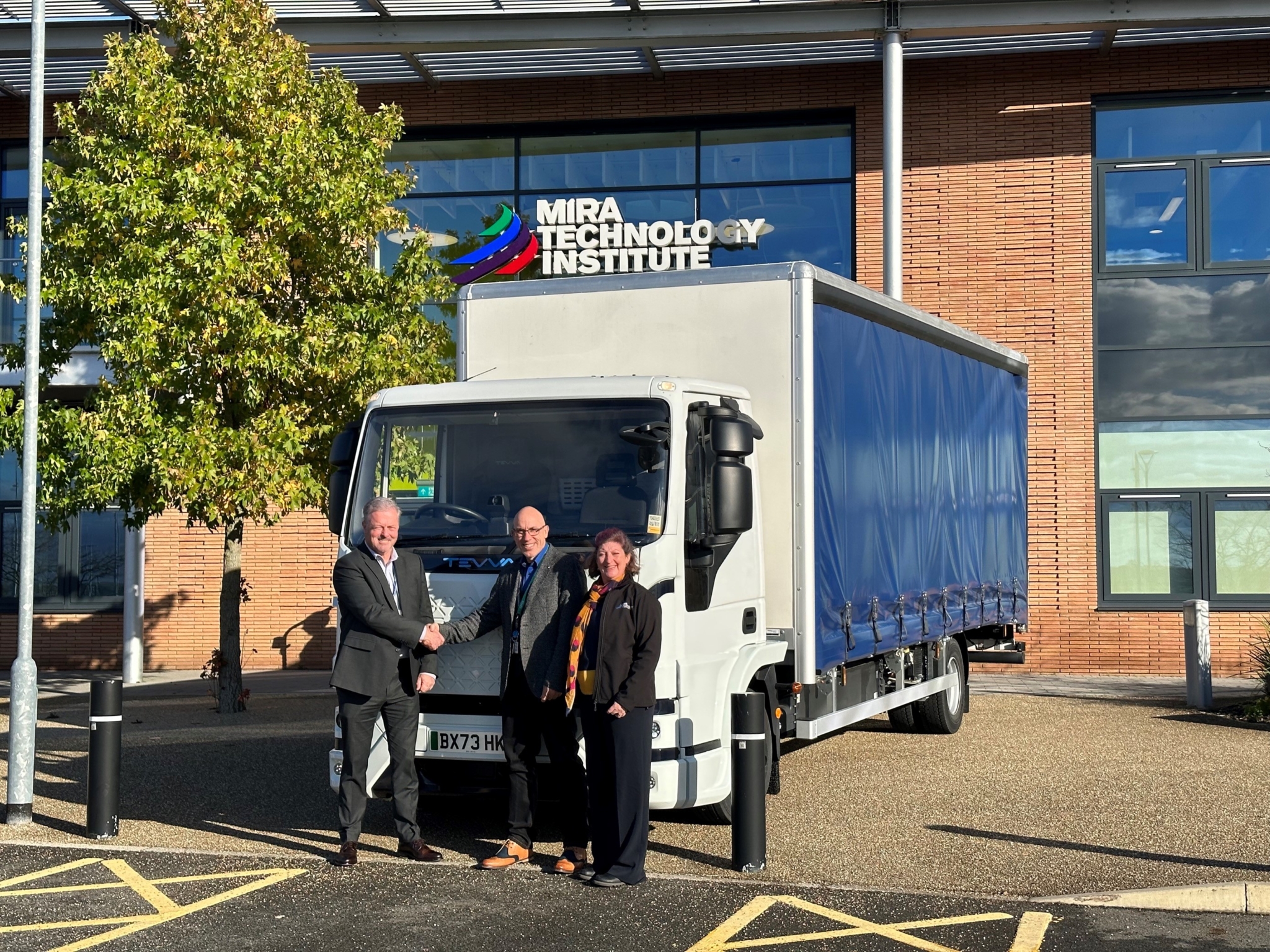 Battery-electric Tevva truck set to drive skills at Mira Technology Institute