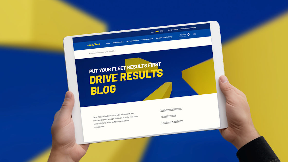 Goodyear targets fleets with Drive Results blog