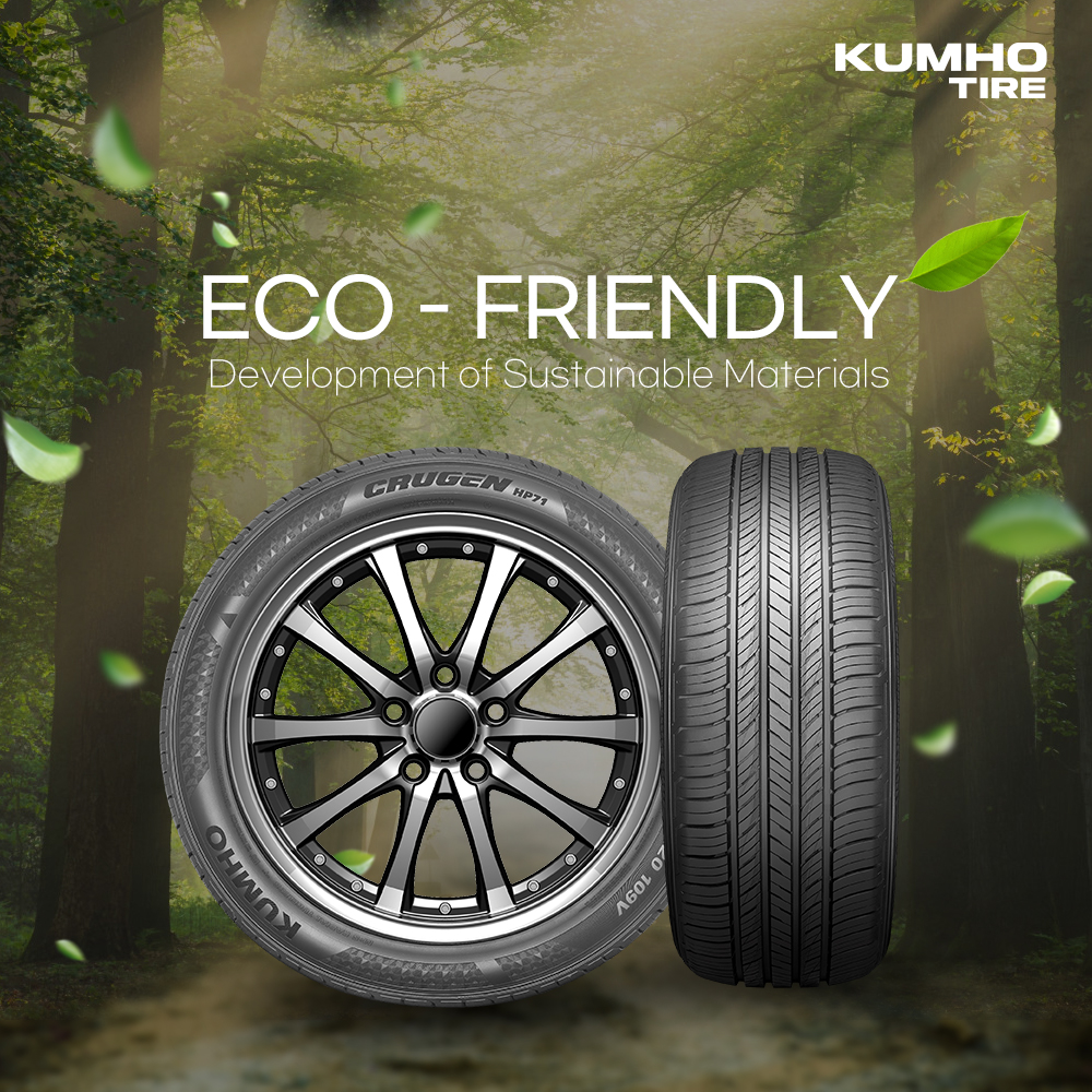 New Kumho concept tyre uses 80% sustainable materials