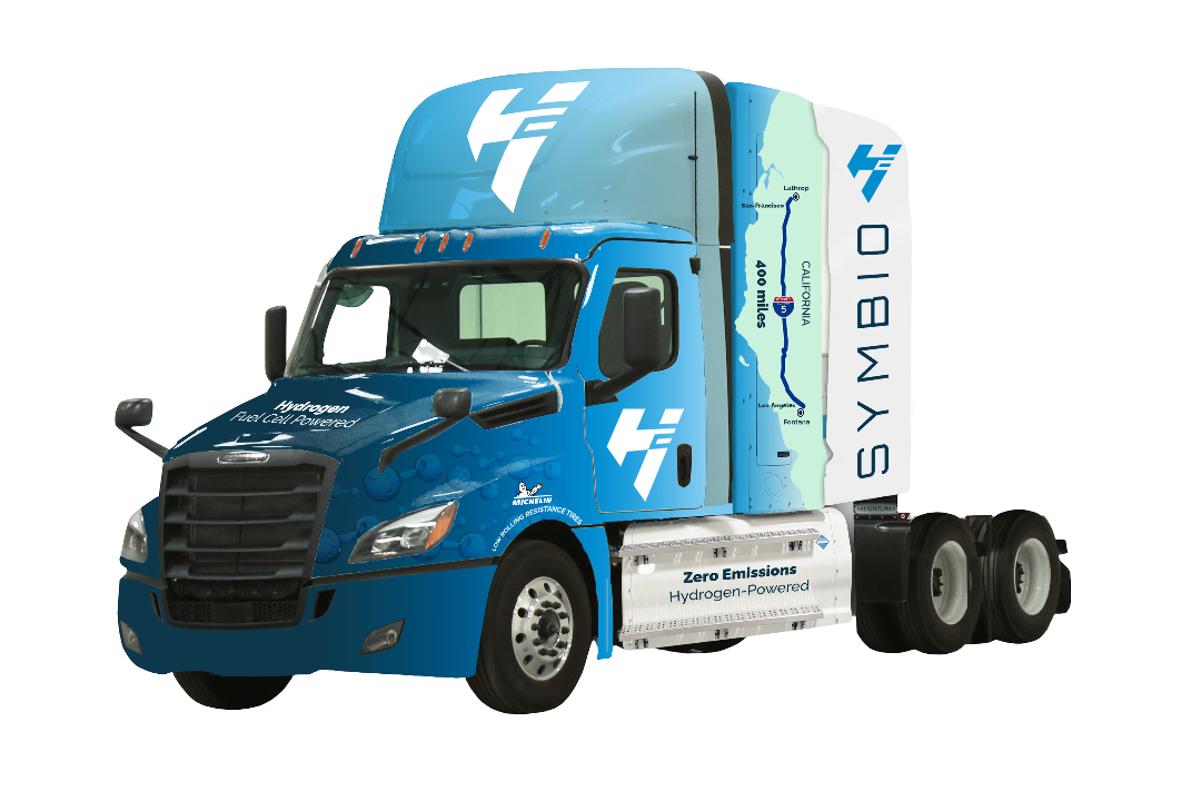 Symbio, in partnership with Michelin, presents first hydrogen heavy-duty truck