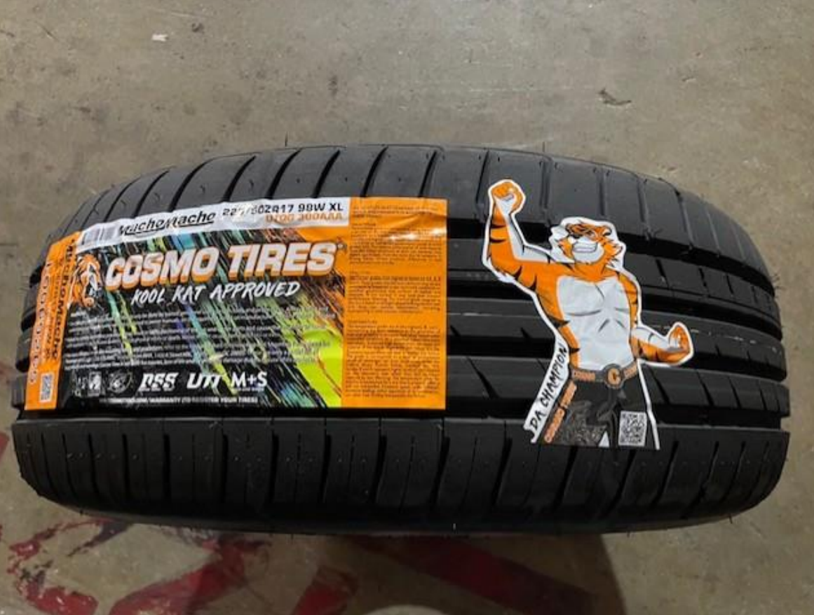 Cosmo Tires launches range of tyre labels with collectible stickers