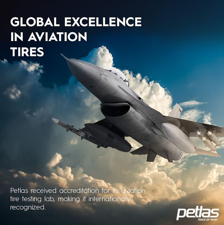 Petlas gains aviation tyre certification