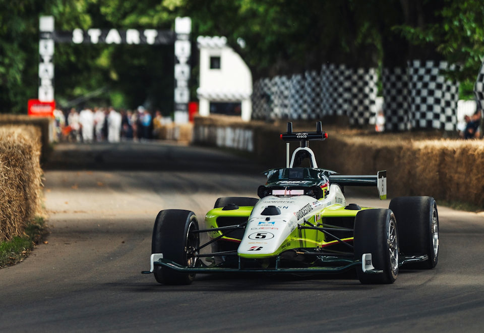 Bridgestone-shod racer sets Goodwood autonomous hillclimb record