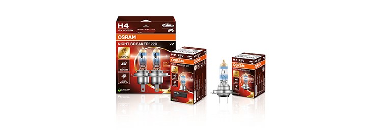 Osram introduces Night Breaker 220 bulbs