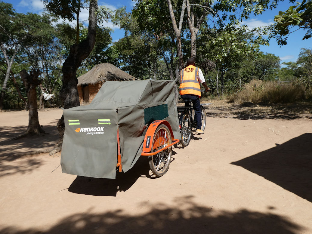 Hankook Tyre UK supporting Transaid with ambulance bicycles