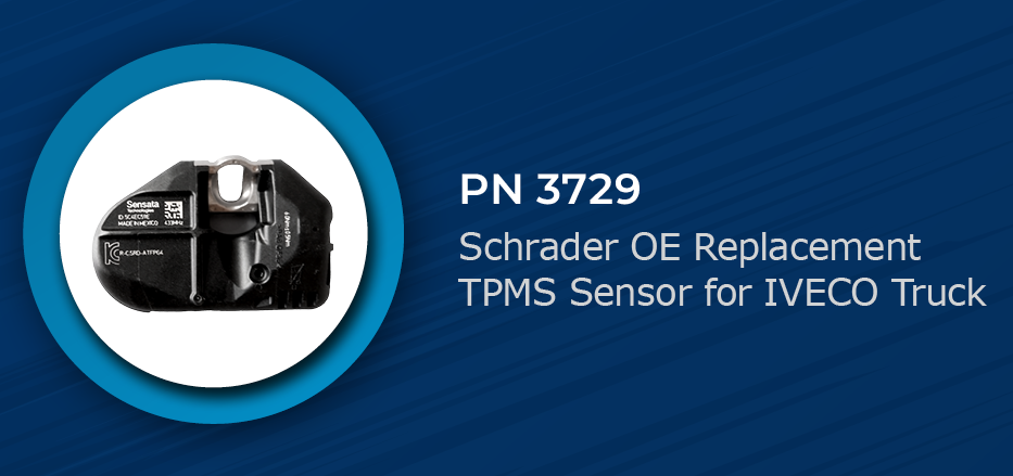 New Schrader Iveco heavy-duty TPMS sensor