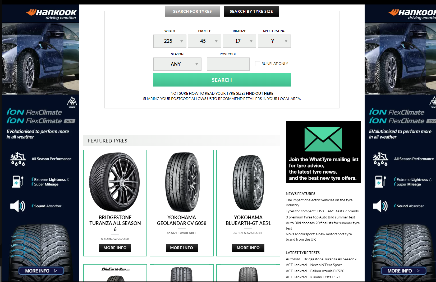 Top 10 tyre comparison sites 2024 (UK)