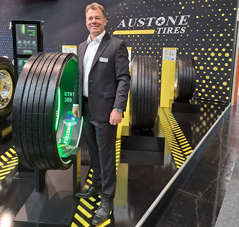 Prinx Chengshan presents Austone Ringtread at IAA Transportation