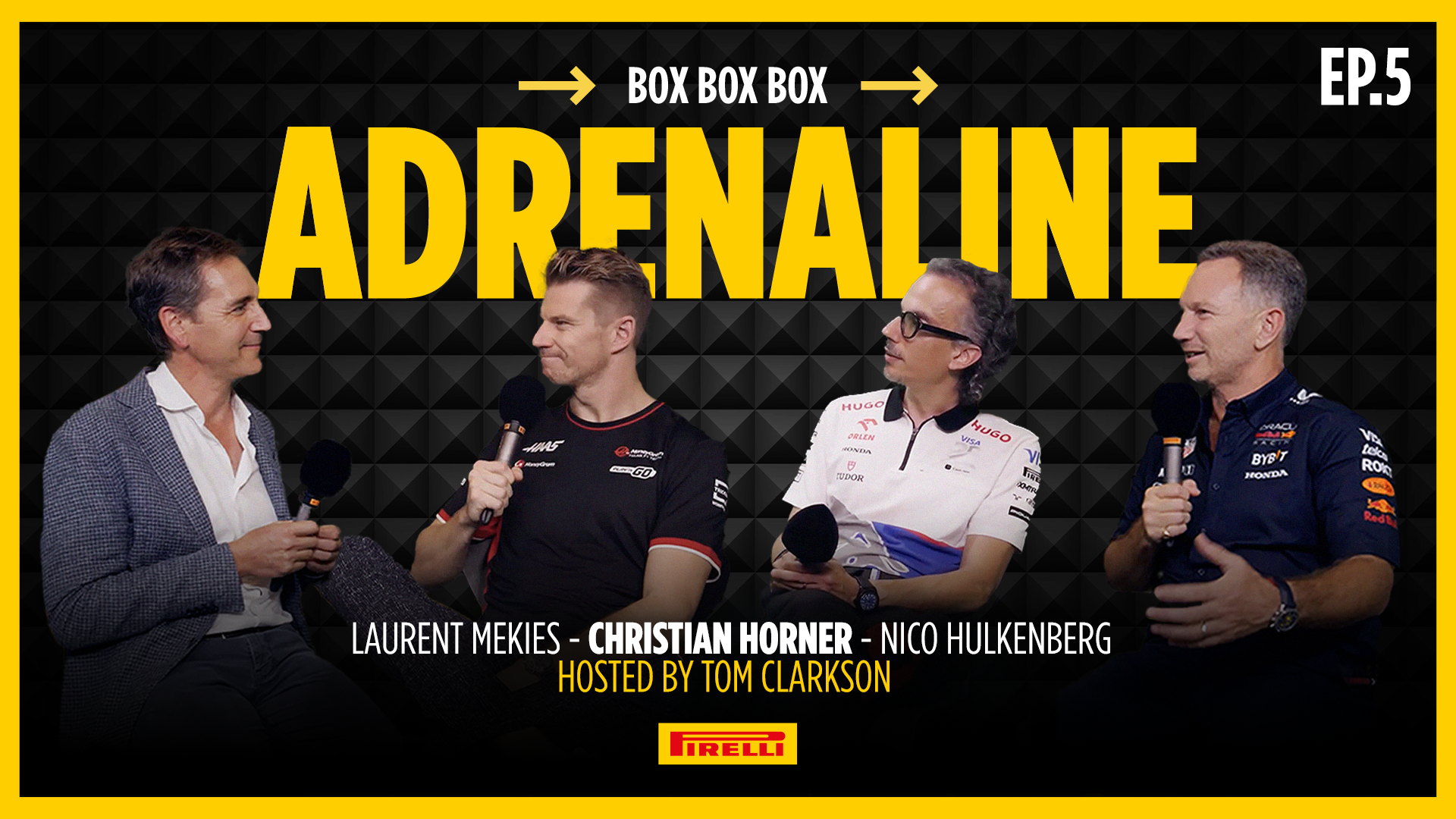 Pirelli talks F1 Adrenaline in Box Box Box vodcast