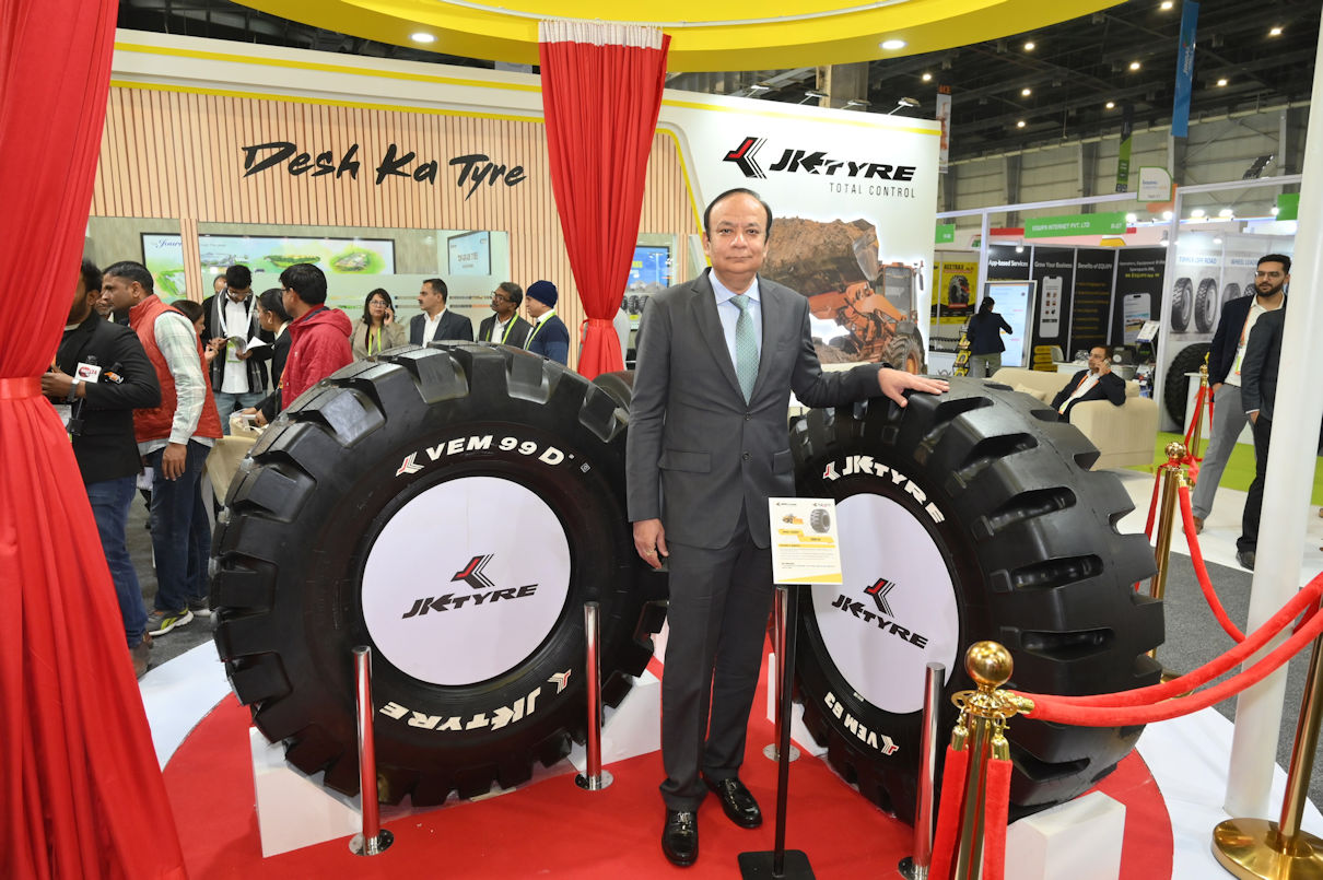 Show debut for JK Tyre’s latest OTR products