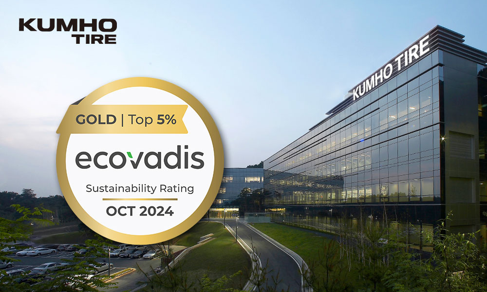 Ecovadis Gold award for Kumho Tire