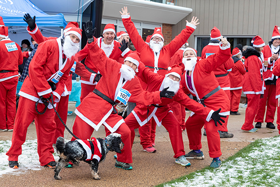 Yokohama Tyres sponsors popular Santa Dash for Milton Keynes hospice