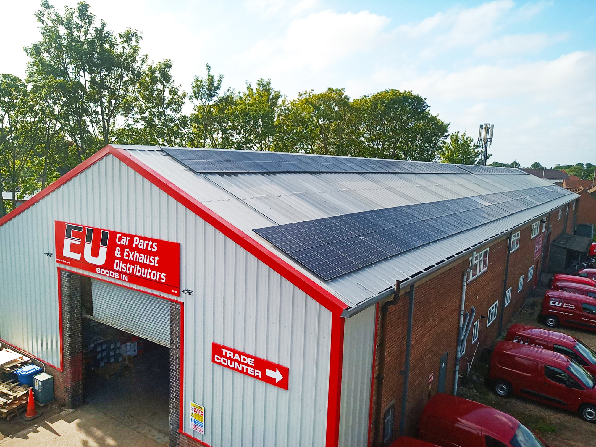 Shortis Group reduces carbon footprint with solar panels and EV fleet